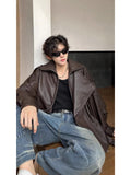 Direct Selling Collar Velvet Version Of The Locomotive Leather Men's Autumn And Winter Leisure Leisure Loose Senior Sense Men's Jacket Tide