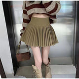 Small Man Sweet 100 Folded White Half-Dress Dress 2025 New High-Rise Thin A Anti-Walking Large Skirt