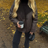 Women's Dress 2025 New Fashion Autumn And Winter Fur One-Piece Jacket Jacket