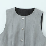 Women's Dress 2025 New Fashion Temperament Two-Piece Effect Of The Short Dress