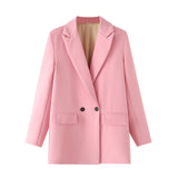 2025 Women's Jacket Jacket Spring And Autumn Classic Repair Trend Two Buckle 23 Color Suit