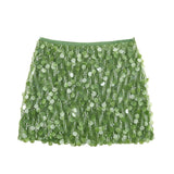 2025 Women's Autumn And Winter Temperament Light Fashion New Party Squin Mini Skirt