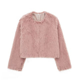 Women's Thick Lamb Fur Black Coat Women's Winter 2025 New Fur