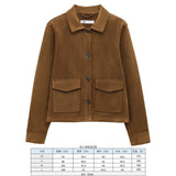 Jacket Pocket Women's Texture Collar Coat Effect Velvet Face 2025 Long Sleeve Single Row Buckle Spring