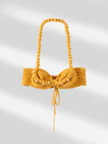 Summer 2025 Women's Fashion Fashion Sexy Beads Hanging Half-Skirt Suit