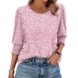 2025 Summer Women Wear 7-Sleeve Collar Elegant Casual T-Shirt Outside The Dress