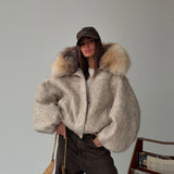 Explosion 2025 Autumn And Winter Women's Brown Ion Belt With Long Coat Retro Temperament Elegant