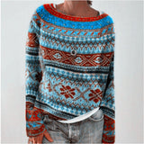 New Sweater Women's Wish Hot Selling Round Collar Color Loose Fashion Knitted Shirt
