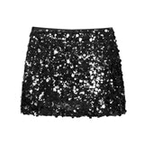 2025 Women's Autumn And Winter Temperament Light Fashion New Party Squin Mini Skirt