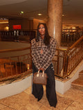 Temperament Commuting Retro Plaid Long Sleeves To Collect Waist Thin Shirt 2025 Autumn Explosion