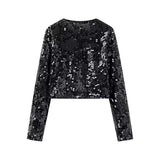 Spring 2025 New Women's Street Fashion Butterfly Squint Long-Sleeved Top