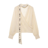 Women's Clothing 2025 Spring New Fashion Thousand Bird With Belt Suit Jacket
