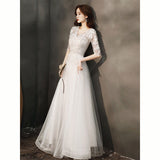 New Chinese Adult Ceremony Collared Cheongsam Evening Dress Student Vocal Art Exam Dress 2025 New Long-Sleeved Dress