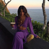 Autumn New Women's Holiday Style Niche Design Deep V Collar Hollow Dress Light Luxury