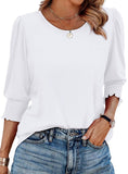 25 Color Women's Clothing 2025 Autumn Loose Leisure Printing Seven-Sleeve Round-Neck T-Shirt Top
