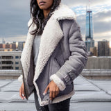 2025 Locomotive Lint Lamb Wool Coat Women's Collar Fur Coat Autumn And Winter Women's Coat