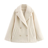 Women's Clothing 2025 Spring New Beads And Casual Fashion This Half-Hued Coat