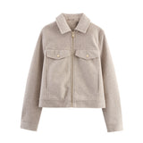 Women's 2025 New Soft Zippered Jacket Jacket