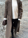 2025 Autumn And Winter New Long-Term Large-Edition Coat Loose Warm Fashion Elegant British Style