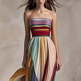 2025 New Sexy Bosom Print Color Dress Dress Dress Dress