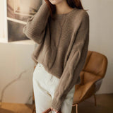 Autumn/Winter 2025 Mahjong Sweater New French Vintage Long Sleeve Knitted Fashion T-Shirt Loose Bottom