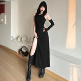 2025 Summer New Women's Solid Color Sexy High-Waisted Hip Hooded Dress Woman