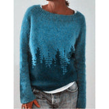 New Sweater Women's Wish Hot Selling Round Collar Color Loose Fashion Knitted Shirt