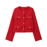 2025 Women's Autumn And Winter Fashion New 15 Color Jacket Small Scent Style Short Suit Jacket