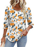 2025 Summer Women Wear 7-Sleeve Collar Elegant Casual T-Shirt Outside The Dress