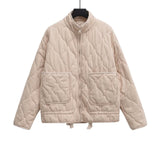 Autumn And Winter New Women's Zipper Double Pocket Three-Color Cotton Cotton Clothes