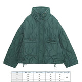 Women's Clothing 2025 New Winter Street Fashion Cotton Long Sleeves Up Loose Cotton Coat