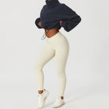 Sports Coat Olympic Grain Velvet Autumn And Winter Collar Loose Pumping Rope Zipper Sweater Fashion Hot Girl Dress Thicken