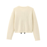 New Women's Fashion Soft Dress Round-Neck Long Sleeves Knitted Cardigan