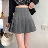 Short Skirts 100-Fold Skirt Women Autumn And Winter High-Waisted Small College Style Half-Dress Summer Skirt Large Size A Word Thin Lattice Skirt