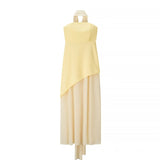 Women's Dress 2025 New Fashion Tie With Neck Tectorge Mesh Wiggle Dress