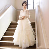 Annual Evening Dress 2025 New Banquet Shown Thin 18-Year-Old Adult Piano Performance Art Examination Voice Dress Dress
