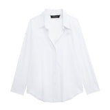New 2025 Women's Silk Shirt Loose Spring Casual Street Fashion