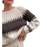 South Korea Chic Autumn And Winter 2025 New Sweater Women's Long-Sleeved Fashion Thicked Knitted Shirt