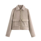 2025 New Street Casual Soft Shirt Single-Dbutton Cardigan Jacket Female Commute