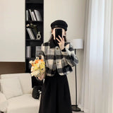 Xiaoxiang Style Hairy Short Coat 2025 New Women's Autumn And Winter Cotton Thicken French High-End Feel