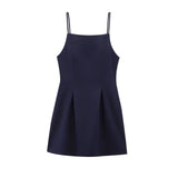 Sexy Dew-Back Party Dress Dress 2025 Summer Sleeveless Slings With Short Mini Dress
