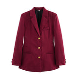 Women's Clothing 2025 Spring New Fashion Thousand Bird With Belt Suit Jacket