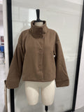 2025 Spring And Autumn New Temperament Trend Collar Buckle Jacket Short Jacket