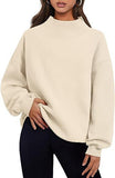 New Fashion Casual Velvet Dress Women's Thick Half-High Collar Loose Women's Clothing In Autumn And Winter 2025