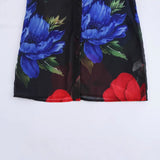 Long-Sleeved 2025 Shirt Top Women's Print Chiffon Autumn Flower Women's New