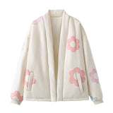 Simple Temperament Metal Button Knitted Cardigan 2025 Spring Long Sleeve V Collar Short Coat Woman