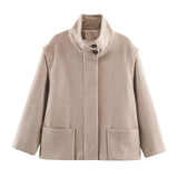 Women's Clothing Autumn And Winter Street Wind Double-Sided Grasp Velvet Leather Jacket Locomotive Leather Locomotive