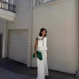 Summer New Women's Fashion Set With Sleeveless Vest Top High Waist Half-Body Skirt Two-Piece