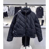 Autumn And Winter New Twill Quilt Cotton Jacket Jacket With Long Sleeves To Keep Warm