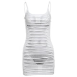 2025 Summer Women's New Sexy Hot Babes Print Fashion Tight-Up Bag Hanging Dress